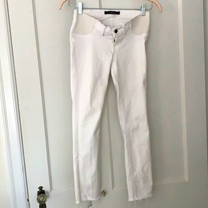 J Brand White “Blanc” Maternity jeans size 24